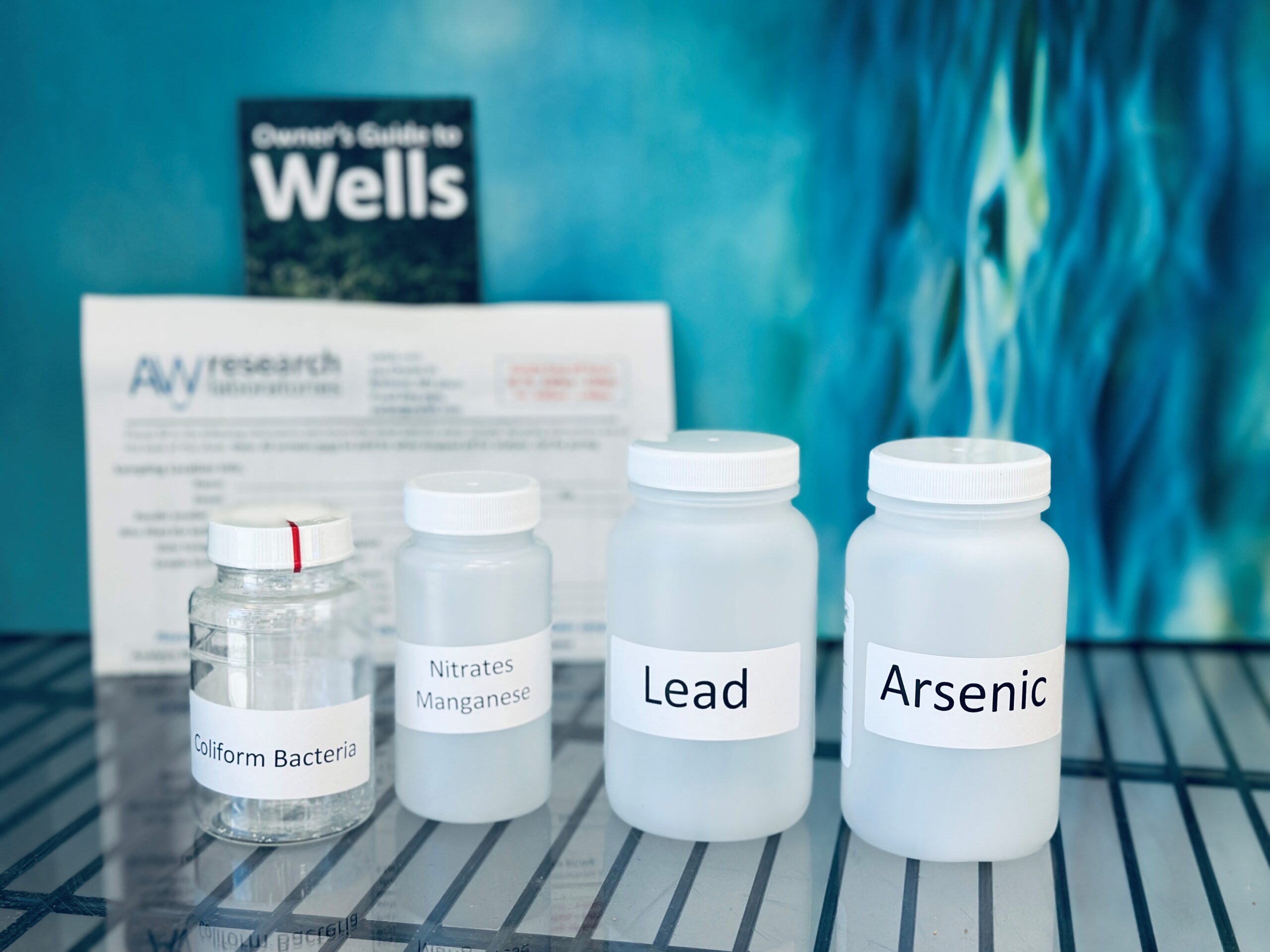 Students testing water